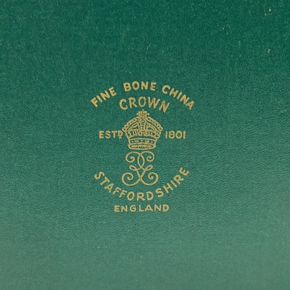 Vintage Eggcups Crown Staffordshire Rangoon Dragon Boxed Set Of 3 England - Picture 8 of 12